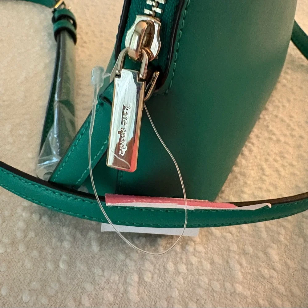 Kate Spade Small Dome Crossbody in Smooth Leather in Wintergreen